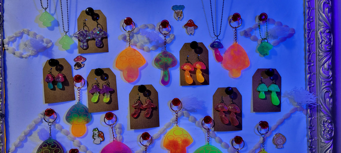 Mushroom Ear Rings