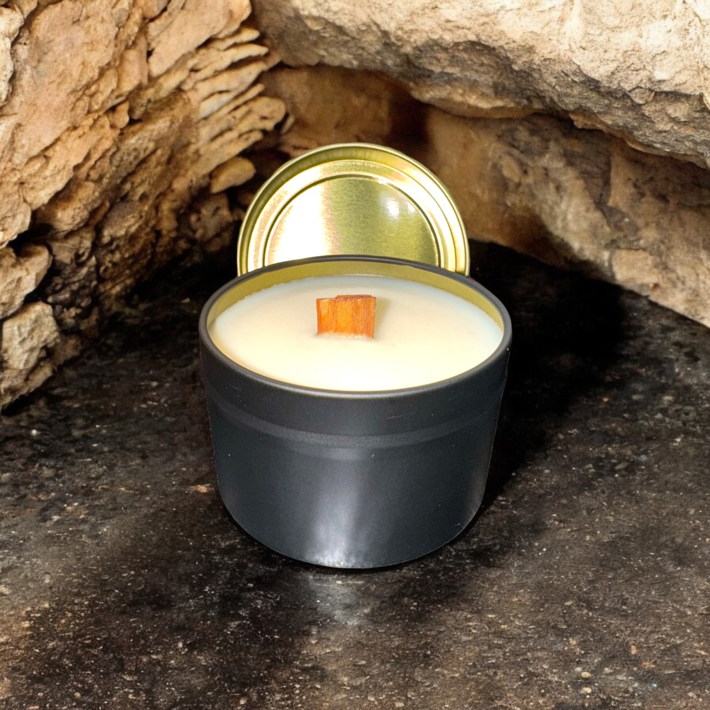 Wood wick soy candles
