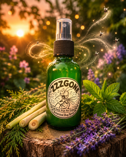 ZzzGone™ Organic Bug Spray – Plant-Based Protection (2oz)